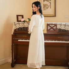 Load image into Gallery viewer, Long White Nightgowns Ladies Vintage Palace Style Lace Nightdress Sexy Women Sleepshirts Elegant Dress Sleepwear Home Clothing