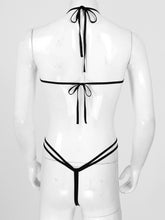 Load image into Gallery viewer, Man Sissy Catsuit Teddy Bodysuit Black Floral Lace Transparent Erotic Lingerie Sexy Nightwear Bodysuits Body Wear Sexy Lingerie