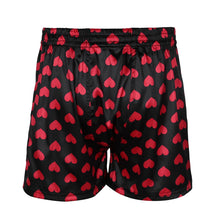 Load image into Gallery viewer, Man's Underwear Sexy Love Heart Print Soft Boxers Underpants Gay Casual Shorts Beach Wear Lightweight Loose Lounge Short Pants