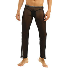 Load image into Gallery viewer, Men's Sexy Soft Mesh Sheer See-through Stretch Pants Trousers Sleepwear  Sexy Clubwear Transparent Breathable Men Pants Homewear