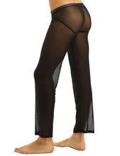 Load image into Gallery viewer, Men's Sexy Soft Mesh Sheer See-through Stretch Pants Trousers Sleepwear  Sexy Clubwear Transparent Breathable Men Pants Homewear
