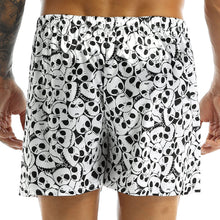 Load image into Gallery viewer, Mens Christmas Halloween Costumes Skeleton Print Boxer Cosplay Shorts Lightweight Loose Beach Sports Lounge Short Pants