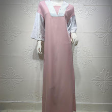 Load image into Gallery viewer, Middle Eastern Muslim Women's Two-color Sequined Dress Eid Mubarak National Costume Dubai Abaya Islamic Women's Clothing