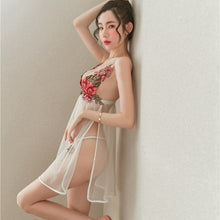 Load image into Gallery viewer, Night Dress Hot Erotic Sleepshirts Sleep Wear Nightgown See Through Sexy Lingerie Lingerie Dress Womens Clothing Embroidery