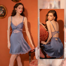 Load image into Gallery viewer, Night Dress Women Sexy Dress for Sex Night Women Lace Sleepwear Sexy Nightwear Pearl Nighty for Ladies Sleep Tops Lingere