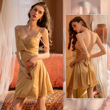 Load image into Gallery viewer, Night Dress Women Sexy Dress for Sex Night Women Lace Sleepwear Sexy Nightwear Pearl Nighty for Ladies Sleep Tops Lingere