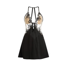 Load image into Gallery viewer, Night Dress Women Sexy Nightwear Night Gown Sleepwear Lingerie Flowers Lace Sleepwear Sleep Tops Women Nightgown Victorian Dress