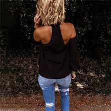 Load image into Gallery viewer, Off Shoulder White Blouse Shirt Women Bodycon Blouse Elegant Summer Sexy Shirt 2020 Female Blusas Tops & Tees