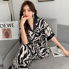 Load image into Gallery viewer, Pajamas for Women Plus Size Lingere Sexy Pajamas Sleep Tops Silk Sleepwear Set Pajama Set Sexy Pjs Two Piece Set Summer