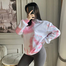 Load image into Gallery viewer, Pink Tie Dye Autumn Woman's Hoodies Female Loose Cotton Thicken Warm Women Sweatshirts Fashion Vintage Tops Clothes Pullover