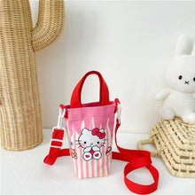 Load image into Gallery viewer, Sanrio Children Outdoor Water Cup Bag Cylindrical Shoulder Bags Hello Kitty Kulomi Melody Cartoon Printing Girls Messenger Bag