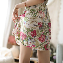 Load image into Gallery viewer, Satin Women Nighty Dress Print Nightwear Lingerie Slim Silk Nightgowns Sleepshirts Sexy Hot Erotic Homewear Suit Elegant Flower