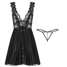 Load image into Gallery viewer, Sexy Sleepwear Women Plus Size Lingere Sleep Tops Victorian Dress Satin Slip Dress Women Nightgown Lace Sleepwear Sleeping Dress