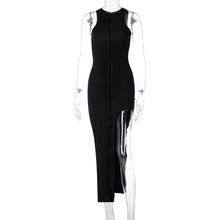 Load image into Gallery viewer, Sexy Women High Split Bodycon Dress 2022 Summer Sleeveless Long Tank Dresses Girls Slim Party Dress Clubwear Robe De Plage