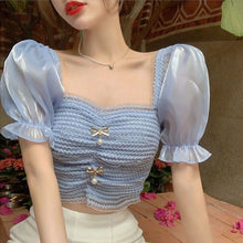 Load image into Gallery viewer, Sexy y2k Butterfly Jeans Crop Top Backless Strap Camis  Blue Cute Party Sweats Women Beach Holiday Mini Vest Tee Summer 2022