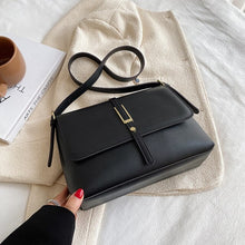 Load image into Gallery viewer, Simple Style Good Quality PU Leather Flap Crossbody Bags for Women 2021 Fashion Luxury Baguette Bag Shoulder Handbags and Purses