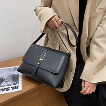 Load image into Gallery viewer, Simple Style Good Quality PU Leather Flap Crossbody Bags for Women 2021 Fashion Luxury Baguette Bag Shoulder Handbags and Purses
