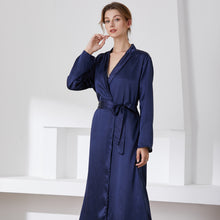 Load image into Gallery viewer, Sleepwear Bridesmaid Robes Silk Robes for Women Pajama Sets Satin Kimono Robe Women's Pajamas Bathrobe Sexy Nightwear Nightgown