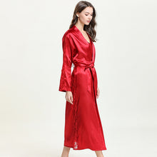 Load image into Gallery viewer, Sleepwear Satin Kimono Robe Silk Robes for Women Pajama Sets Lace Bridesmaid Robes Bathrobe Women's Pajamas Sexy Nightwear