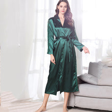 Load image into Gallery viewer, Sleepwear Satin Kimono Robe Silk Robes for Women Pajama Sets Lace Bridesmaid Robes Bathrobe Women's Pajamas Sexy Nightwear