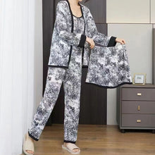 Load image into Gallery viewer, Sleepwear Sleep Tops Lounge Wear Pajama Set Printing Women Pajamas for Women Plus Size Lingere Sexy Pjs Two Piece Set Summer