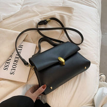 Load image into Gallery viewer, Small PU Leather Crossbody Shoulder Bags with Short Handle for Women 2021 Winter Branded Designer Handbags and Purses Totes