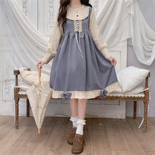 Load image into Gallery viewer, Sweet Cute Lolita Dress Women 2022 New Japanese Bandage Dresses Spring Long Sleeve Fresh Kawaii Vestidos Fungus Mujer