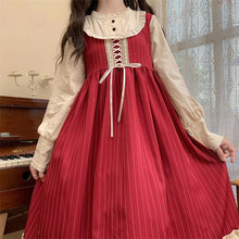 Load image into Gallery viewer, Sweet Cute Lolita Dress Women 2022 New Japanese Bandage Dresses Spring Long Sleeve Fresh Kawaii Vestidos Fungus Mujer