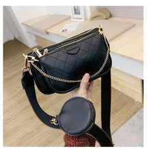 Load image into Gallery viewer, Wild Messenger Shoulder Bags Female Fashion Letter Flap Plaid Chains Zipper Women's Handbags Casual Crossbody Bags Ladies Totes