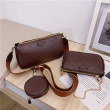 Load image into Gallery viewer, Wild Messenger Shoulder Bags Female Fashion Letter Flap Plaid Chains Zipper Women's Handbags Casual Crossbody Bags Ladies Totes