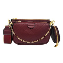 Load image into Gallery viewer, Wild Messenger Shoulder Bags Female Fashion Letter Flap Plaid Chains Zipper Women's Handbags Casual Crossbody Bags Ladies Totes