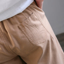 Load image into Gallery viewer, Women Cotton Linen Shorts Plus Size High Elastic Waist Wide Leg Pockets Shorts Summer Casual Bottoms Streetwear Woman Hot shorts