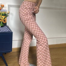 Load image into Gallery viewer, Women Denim Jacket Spring Autumn Short Coat Pink Checkerboard Jean Jackets Casual Top Outerwear Fashion Winter Jacket Women