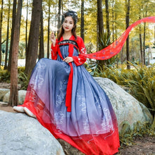 Load image into Gallery viewer, Women Hanfu Chinese Traditional Folk Costume Girl Han Dynasty Dance Wear Lady Fairy Cosplay Clothes Oriental Ancient Prince Suit