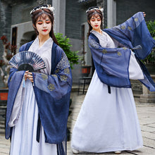 Load image into Gallery viewer, Women Hanfu Chinese Traditional Folk Costume Girl Han Dynasty Dance Wear Lady Fairy Cosplay Clothes Oriental Ancient Prince Suit