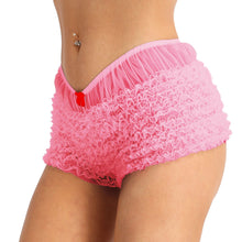 Load image into Gallery viewer, Women Ladies Lingerie Layered Ruffled Lace Trim Bloomers Knickers with a bow Sexy Panties Women's Underwear Underpants