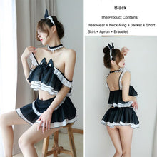 Load image into Gallery viewer, Women Maid Outfit Maid Cosplay Costume Lolita Dress Kawaii Anime Dresses Lace Cafe Uniform Passion Temptation Sexy Lingerie Suit