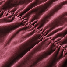 Load image into Gallery viewer, Women Pad Shoulder Dress Casual Female Sexy Bodycon Dress Women Folds Deep V Neck Long Sleeve Streetwear Clubwear Solid Dresses