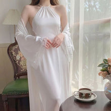 Load image into Gallery viewer, Women Pajamas Ice Silk Material Sleepwear Dresses Y2k Loungewear Top Women'S Home Clothes Sexy Nightwear Loose And Comfortable