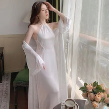 Load image into Gallery viewer, Women Pajamas Ice Silk Material Sleepwear Dresses Y2k Loungewear Top Women'S Home Clothes Sexy Nightwear Loose And Comfortable