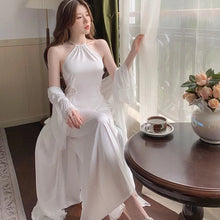 Load image into Gallery viewer, Women Pajamas Ice Silk Material Sleepwear Dresses Y2k Loungewear Top Women'S Home Clothes Sexy Nightwear Loose And Comfortable
