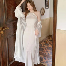 Load image into Gallery viewer, Women Pajamas Ice Silk Material Sleepwear Dresses Y2k Loungewear Top Women'S Home Clothes Sexy Nightwear Loose And Comfortable