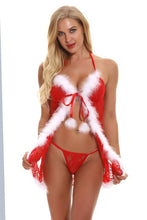 Load image into Gallery viewer, Women Sexy Lingerie Red Babydoll Nightwear Santa Christmas Sleepwear G-string  Sexy Skirt for Sex  Lingerie Plus Size Xmas Gifts