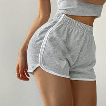 Load image into Gallery viewer, Women Simple Shorts Casual Shorts Summer High Elastic Wide Leg Sweat Short Home Beach Pants Female Sports Shorts Indoor Outdoor