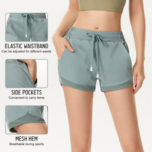 Load image into Gallery viewer, Women Sport Shorts Comfortable Breathable Quick Dry Elastic Waistband High Waist Fitness Gym Workout Running  Short Pants
