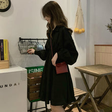 Load image into Gallery viewer, Women dress Long Sleeve White black Shirt Dress for women Casual Turn Down Collar Mini Dress Button Lady A Line Office Vestidos