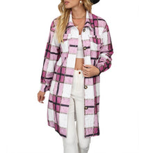 Load image into Gallery viewer, Women's Plaid Shirts Blouses Long Sleeve Female Casual Print Shirts Tops Loose Cotton Checked Lady Outwear Autumn New