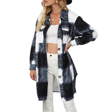 Load image into Gallery viewer, Women's Plaid Shirts Blouses Long Sleeve Female Casual Print Shirts Tops Loose Cotton Checked Lady Outwear Autumn New