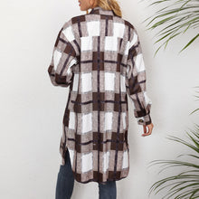 Load image into Gallery viewer, Women's Plaid Shirts Blouses Long Sleeve Female Casual Print Shirts Tops Loose Cotton Checked Lady Outwear Autumn New