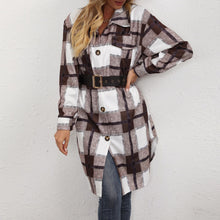 Load image into Gallery viewer, Women's Plaid Shirts Blouses Long Sleeve Female Casual Print Shirts Tops Loose Cotton Checked Lady Outwear Autumn New